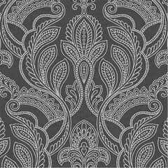vector seamless pattern with flowers background