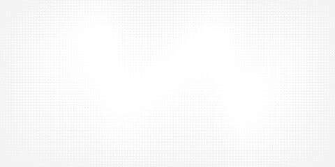 Halftone faded gradient texture. Grunge halftone grid background. White and black sand noise wallpaper. Retro pixelated vector backdrop