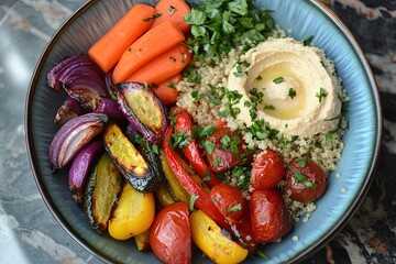 Stir fried fresh vegetables in a pan