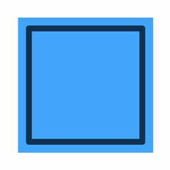 Rectangular shape blue background