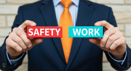 Work Safety and Professional Risk Management Concept

