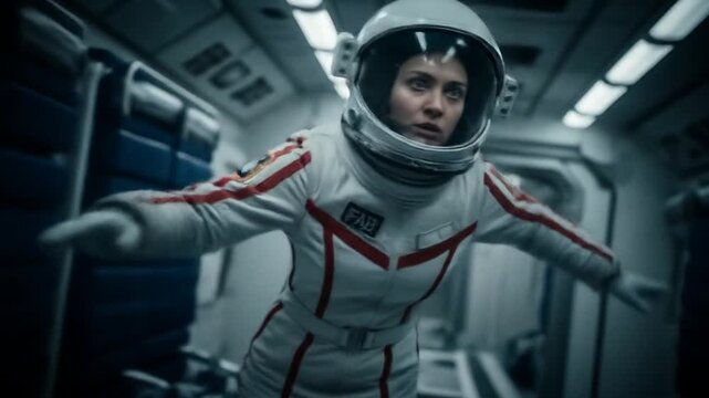 Astronaut's Desperate Struggle:  A Gripping Sci-Fi Thriller