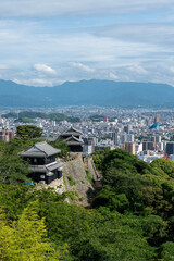 夏の松山城