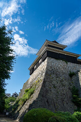 夏の松山城