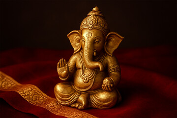 Fototapeta premium Happy Ganesh Chaturthi