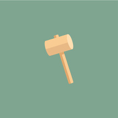 Sledgehammer icon logo flat vector design