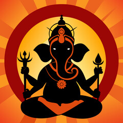 silhouette of a yoga pose