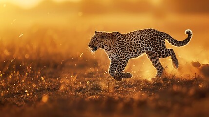 cheetah in the savannah