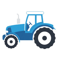 Obraz premium Blue tractor isolated on transparent background