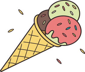 Ice Cream Art Design. Delicious Ice Cream Illustration. Colorful Ice Cream Artwork. Sweet Ice Cream Art Collection. Summer Ice Cream Art Set. Creative Ice Cream Artwork