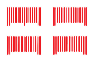 Barcode icon. QR Code labels. Code Stripes tag. Barcode labels