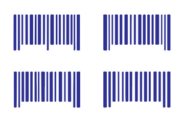 Barcode icon. QR Code labels. Code Stripes tag. Barcode labels