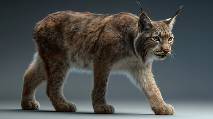 lynx walking