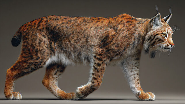 lynx walking