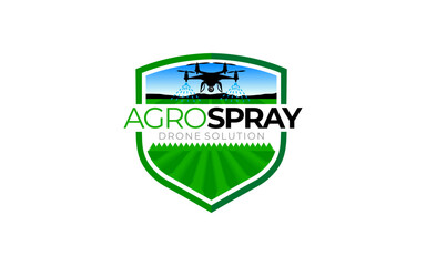 Illustration graphic vector of a drone spray technology logo design template