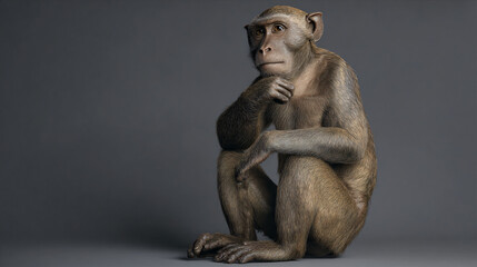 Fototapeta premium monkey sitting
