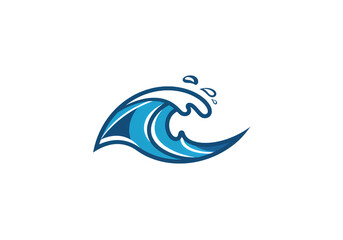 Pixel Art Ocean Wave Abstract Blue Water Design on transparent background