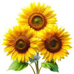 Obraz premium Sunflower isolated on a transparent background