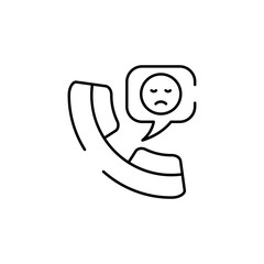 Fototapeta premium Call Survey icon design with white background stock illustration