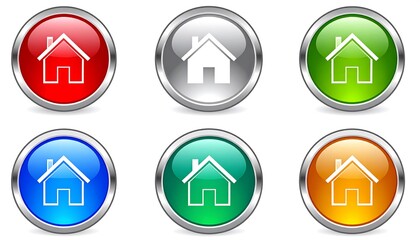 Colorful home icons