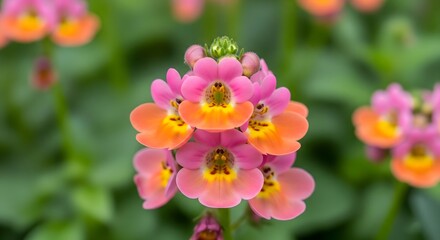 Obraz premium Orange Lantana Flower Cluster