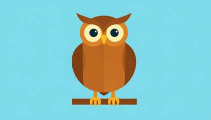 Obraz premium Modern Perched Owl Design