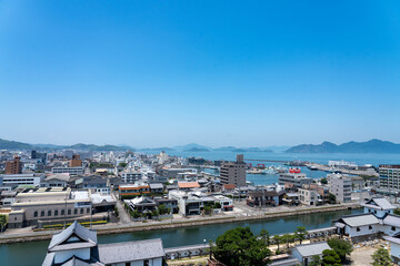 夏の今治城
