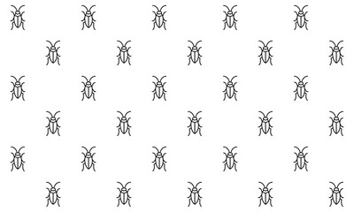Abstract background pattern with cockroach motif