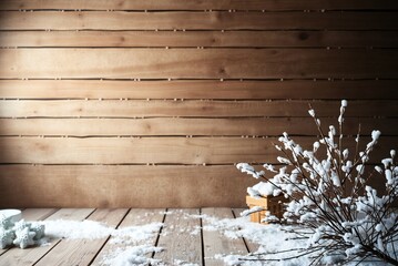 Rustic Winter Studio Background