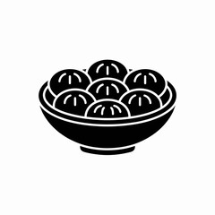 vector illustration of a bowl of bread