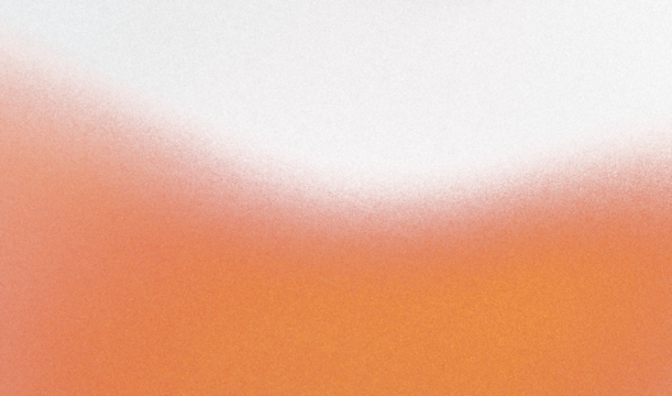 Orange color grainy gradient shape transparent background. Abstract color gradient cutout on transparent background. Vibrant grungy, noise texture effect