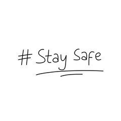 stay safe sign icon