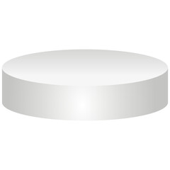 White Podium Display Product Placement Vector Design Template Illustration