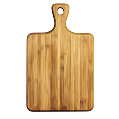 Fototapeta premium Elegant bamboo cutting board with handle png
