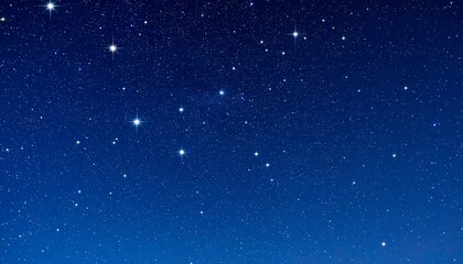 Naklejka premium Starry night sky, scattered bright stars