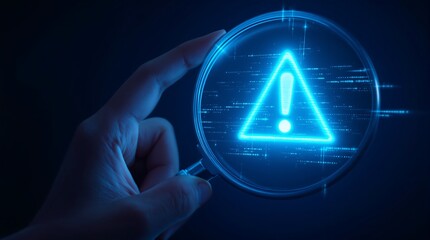 Understanding cyber security threats identifying vulnerabilities with magnifying glass
