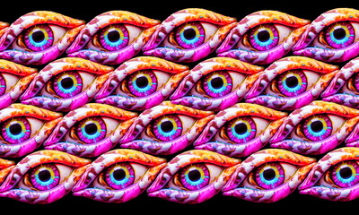 colorful  eyes   pattern    abstract   background
