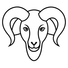 vector illustration of a cartoon face