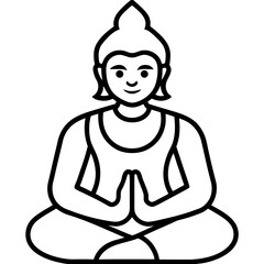 girl meditating in lotus position