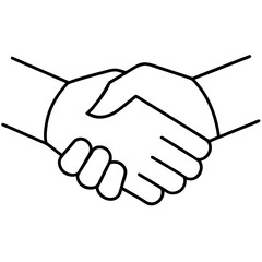 Fototapeta premium handshake vector illustration