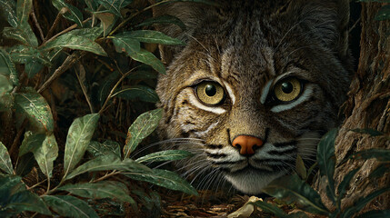 Obraz premium wildcat stalking