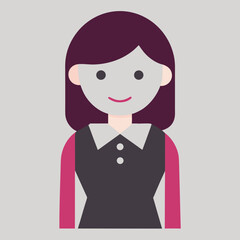vector illustration of a girl
