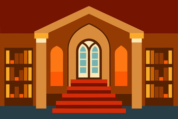 Fototapeta premium vector illustration of an old house
