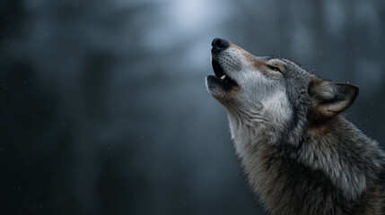 Fototapeta premium wolf howling