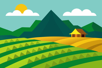 Obraz premium landscape with mountains