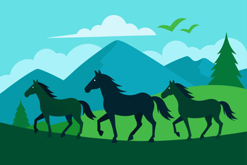Fototapeta premium camel on the mountain