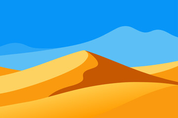 desert landscape with sand dunes