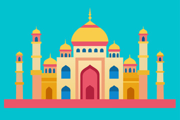 taj mahal vector