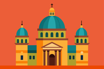 Obraz premium church in the city