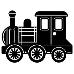 vintage train vector